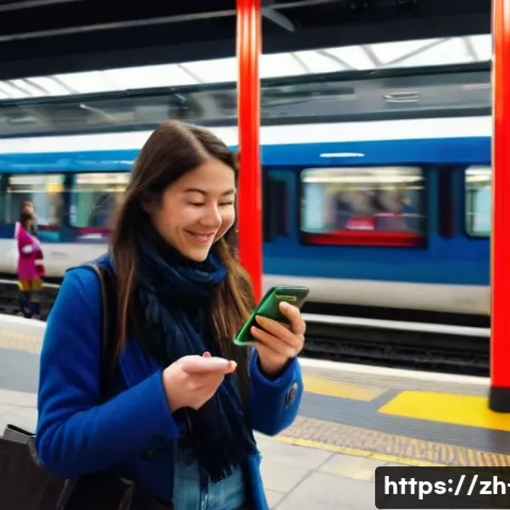 영국 여행 경비 절약 팁 - **Prompt 1: Smart Urban Explorer in London**
A vibrant, medium shot capturing a cheerful young f...