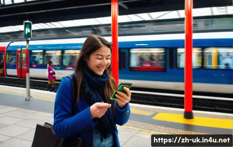 영국 여행 경비 절약 팁 - **Prompt 1: Smart Urban Explorer in London**
    A vibrant, medium shot capturing a cheerful young f...